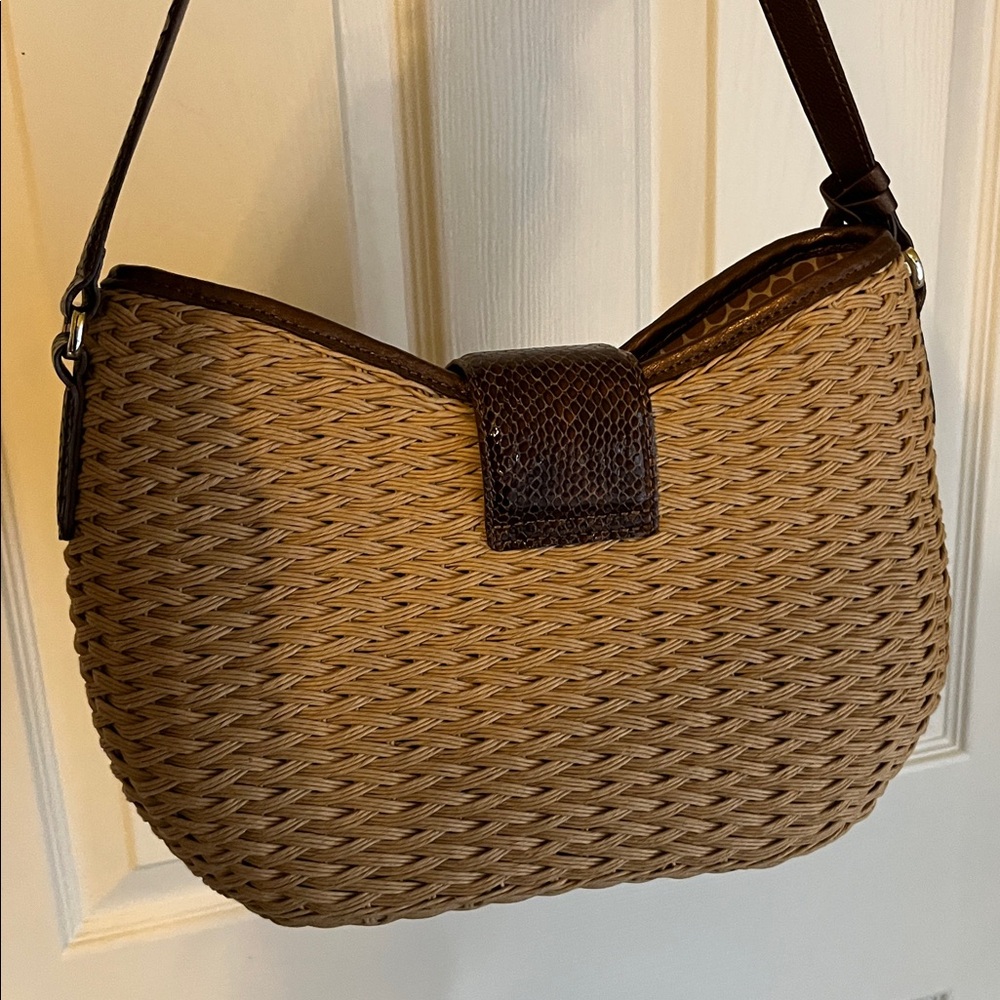 Brighton straw shoulder bag - Picture 4 of 13